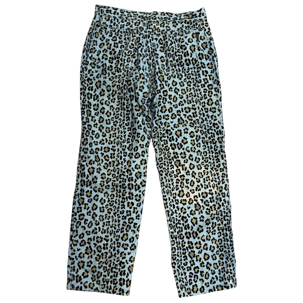 Fendi Vintage Leopard Print Pants Blue/Black/Gold Women’s - Picture 5 of 15